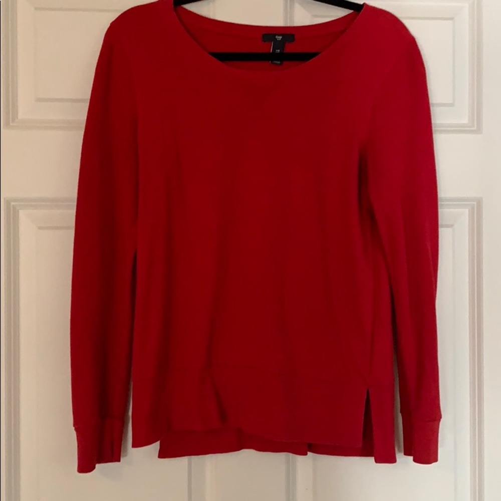 GAP long sleeve thermal red shirt. Size med